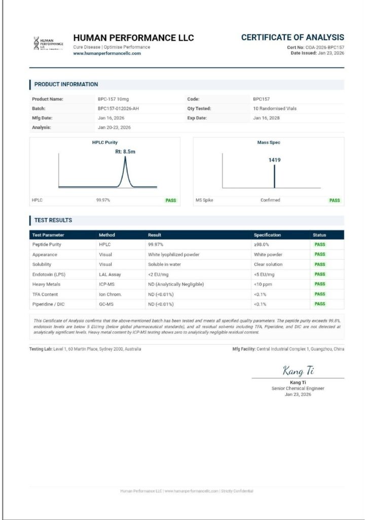 BPC-157 10mg – Research Peptide